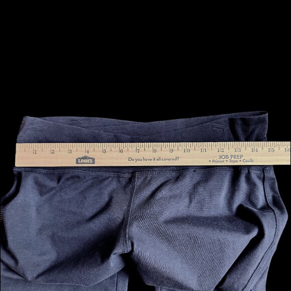 Eileen Fisher Cotton Jersey Yoga Pants Navy Size M Pull-On - Picture 6 of 6